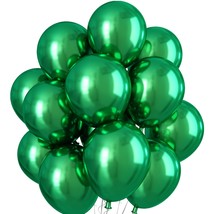 Chrome Green Balloons 12 Inch, Double-Layered Metallic Dark Green Balloo... - £19.57 GBP