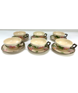 Franciscan Desert Rose China Set of 6 Coffee Tea Cup &amp; Saucer Sets Engla... - $59.39