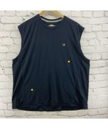 Champion Tank Top Mens Sz XL Double Dry Blue Athletic FLAW - £11.66 GBP