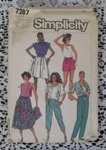Simplicity 7287 Misses Skirt & Pants in 2 Lengths Easy to Sew Size 12-14-16 - $6.72