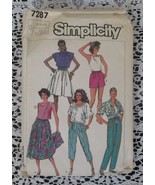 Simplicity 7287 Misses Skirt &amp; Pants in 2 Lengths Easy to Sew Size 12-14-16 - $9.21 CAD