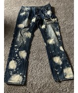 Heritage America Distressed Acid WashStraight Leg Demin Jeans Men’s Size... - $35.77 CAD