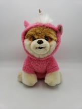 Gund Boo The World&#39;s Cutest Dog in Pink Unicorn Wings Hoodie Costume Plush 10&quot; - £9.77 GBP