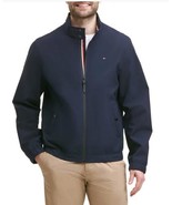 Tommy Hilfiger Mens Jacket Blue Bomber Full-Zip Pockets Water Wind Resis... - $1,213.63 MXN