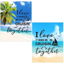 2 Pcs Cruise Door Decorations Magnetic Summer Beach Cruise Door Magnet C... - $16.99