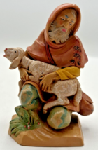 Vintage Fontanini Nativity Shepherd Jeremiah W Sheep Figurine No Box U194 - £19.65 GBP