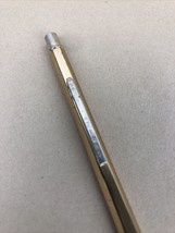 Vintage Stratford USA Ribbed Gold Tone Machinists Mechanical Pencil w Le... - £15.71 GBP