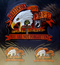 Freedom Isn&#39;t Free You Are Not Forgotten Vinyl Sticker(1) 4.25x3.25 &quot;+(2) 2x1.5&quot; - £3.84 GBP