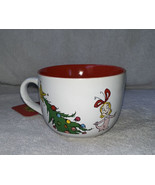 Dr Seuss The Grinch, Max &amp; Cindy Lou Who Ceramic Christmas Cup Mug Red W... - £15.72 GBP