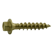 5/16 x 1-1/2&quot; Hex Head Tan Ledgerboard Saberdrive Screws Bucket (100 pcs.) - £19.73 GBP