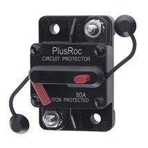 PlusRoc 80A Circuit Breaker Amp Breaker with Manual Reset Switch for Boat - $39.99