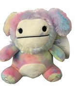 Squishmallow 7&quot; Zaylee Squeeze Mallows Bigfoot Yeti Soft Rainbow Plush NWT - $24.73