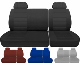 Fits 1988-1994 Chevy C/K 1500 truck 40/60 front bench seat covers with headrests - $89.99