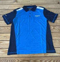 Amazon NWOT Men’s Tropical Polo Shirt Size M Blue CB - £14.97 GBP