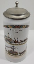 Vintage Gerz 1862 Octoberfest 1835 Holiday Lidded Beer Stein Mug Barware Rare - £19.32 GBP
