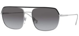 Burberry Holborn Sunglasses BE3117 10058G Silver Black / Grey Gradient Lens - $134.95