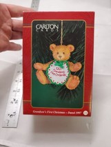 Carlton Cards &quot;Grandson&#39;s First Christmas 1997&quot; Bear Ornament - £7.97 GBP