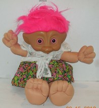 Vintage Troll Kidz Russ Berrie Trolls 12&quot; Doll with Outfit - $24.16