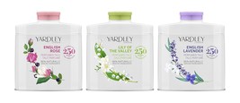 Yardley Fragranced Talc Collection English Lavender, Rose, Lily of the V... - $19.95