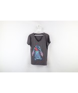 Vtg Disney Womens Medium Distressed Lilo &amp; Stitch Short Sleeve V-Neck T-... - $34.60