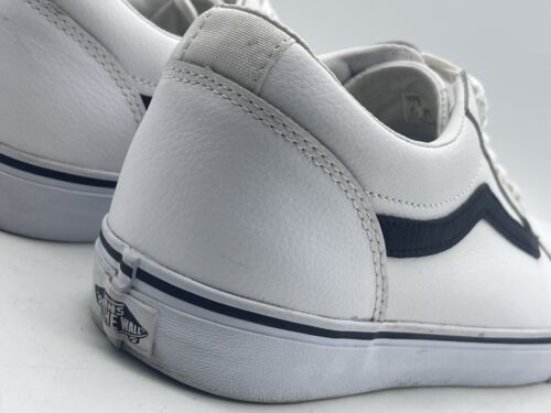 Men’s Vans Old Skool Leather White/Black Size 11.5 - $69.99