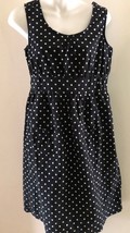 Sunny Leigh Halter Dress Skirt black w/ White polka Dots Sz 4 Spring - £12.36 GBP