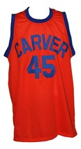 White Shadow TV Warren Coolidge Carver High Basketball Jersey Orange Any Size image 4