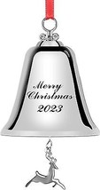 2023 Christmas Bells Silver Christmas Bell Christmas Decor Home deocor Christmas - £35.73 GBP