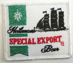 HEILEMAN&#39;S SPECIAL EXPORT BEER PATCH with BOAT NEW VINTAGE - £5.59 GBP