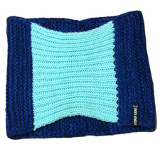 Under Armour Coldgear Sweater Knit Neck Gaiter Scarf Cobalt Royal Blue Aqua - $10.69