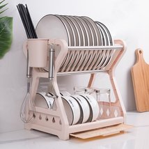 Dish Drying Rack, Small Dish Drainers for Kitchen Counter 2 Tier Dish Rack - £19.98 GBP