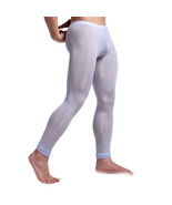 Sexy Sheer long johns underwear Men&#39;s Pants Leggings Penis Pouch underpants - £8.29 GBP