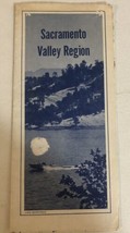 Sacramento Valley Region Travel Map Fold Out Brochure Booklet Ephemera M4 - $7.91