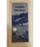 Sacramento Valley Region Travel Map Fold Out Brochure Booklet Ephemera M4 - $7.91