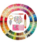 Friendship Bracelet Premium Embroidery Floss Kit – 110 DMC-Coded Colors - $273.39 MXN