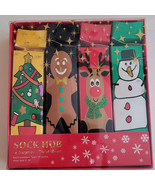 CHRISTMAS Sock Hub Surprise Twist Boxes Women&#39;s No-Show Socks 4 Pack Hol... - £7.89 GBP