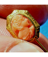 Antique Mediterranean Coral Pin 10k Solid Gold Handmade Victorian Design... - $527.05 CAD