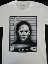 Michael Myers Halloween Haddonfield Police Mug Shot Horror Movie T-Shirt - £9.59 GBP+