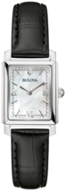 Bulova Sutton Tank Quartz Leather Womens Watch 96L330 - $345.61 CAD