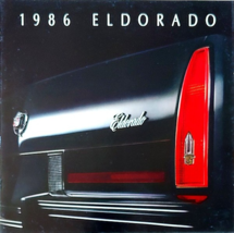 1986 Cadillac ELDORADO sales brochure catalog US 86 Biarritz - £6.25 GBP
