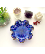 Epoxy Resin decorative bowl/ Violet and Gold Resin Bowl/Art Bowl/Purple ... - $110.43 CAD
