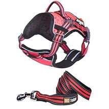 Dog Helios Dog Chest Compression Pet Harness and Leash Combo Pink - Medium dog - £15.99 GBP