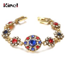 Ong chain bracelets for women snowflake geometric circle ethnic flower gold mixed color thumb200