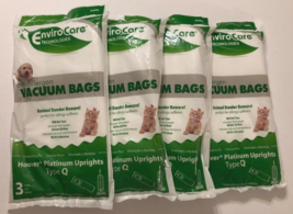Lot of 4 EnviroCare A890 Anti Allergen Vacuum Bags Hoover Uprights Type Q New - £8.56 GBP