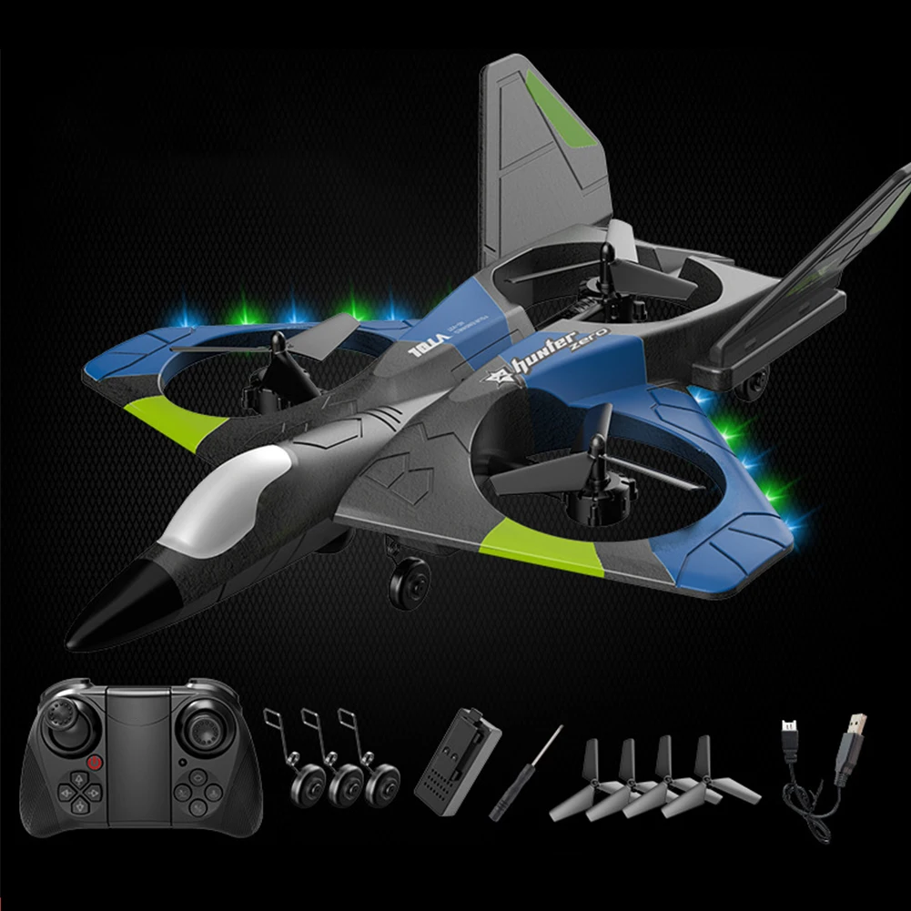 360 Stunt Spin With LED Light Rechargeable 2.4GHz Outdoor Hobby Toy RC Airplane - £44.33 GBP
