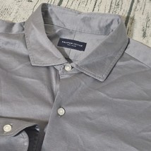 Proper Cloth Dress Shirt Mens Size S Long Sleeve Metallic Gray Dress Clu... - $22.49