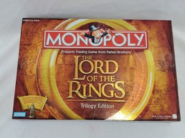 VINTAGE 2003 Parker Bros Lord of the Rings Trilogy Edition Monopoly Board Game - £19.77 GBP
