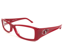 Valentino Eyeglasses Frames VAL 5716 IQ2 Red Rectangular Full Rim 53-15-130 - £59.62 GBP