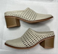 Womens Time And True Cream Woven Mules Size 6 1/2 M Sandal - $338.71 MXN