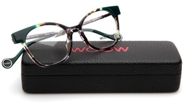 New Woow Voulez Vous 1 Col 0176 Green Tortoise Eyeglasses 49-17-143mm B41mm - £135.50 GBP